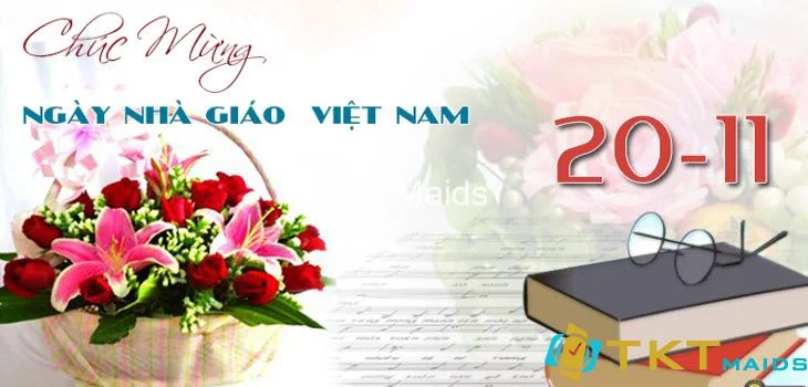 hoa chúc mừng ngày nhà giáo Việt Nam