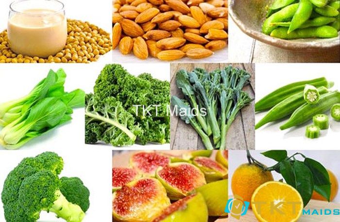 Hình ảnh: Thực phẩm giàu canxi, vitamin D, vitamin C