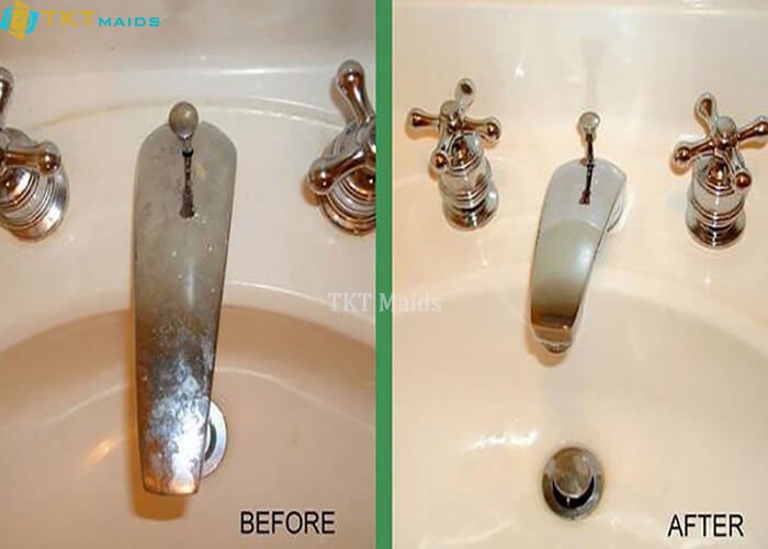 Title: Hình ảnh: Vòi rửa tay trước và sau khi vệ sinh