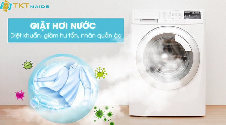 máy giặt hơi nước giúp diệt khuẩn