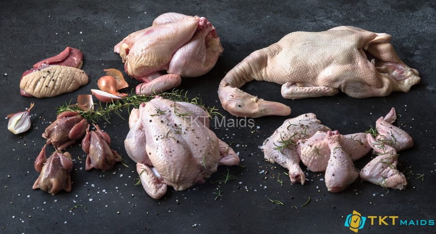 Hình ảnh: Thịt gia cầm bao gồm thịt gà, thịt vịt