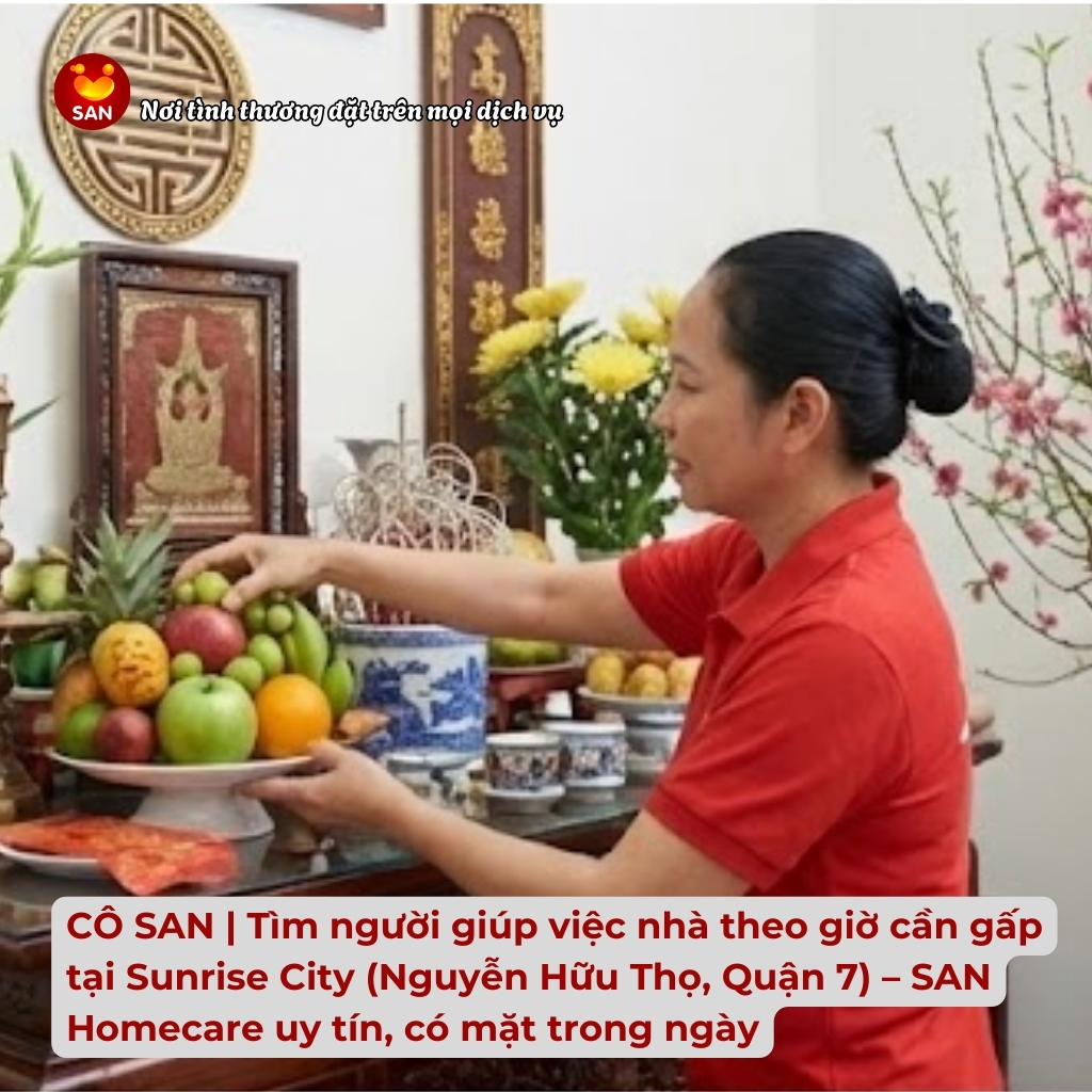 giúp việc nhà theo giờ Sunrise City